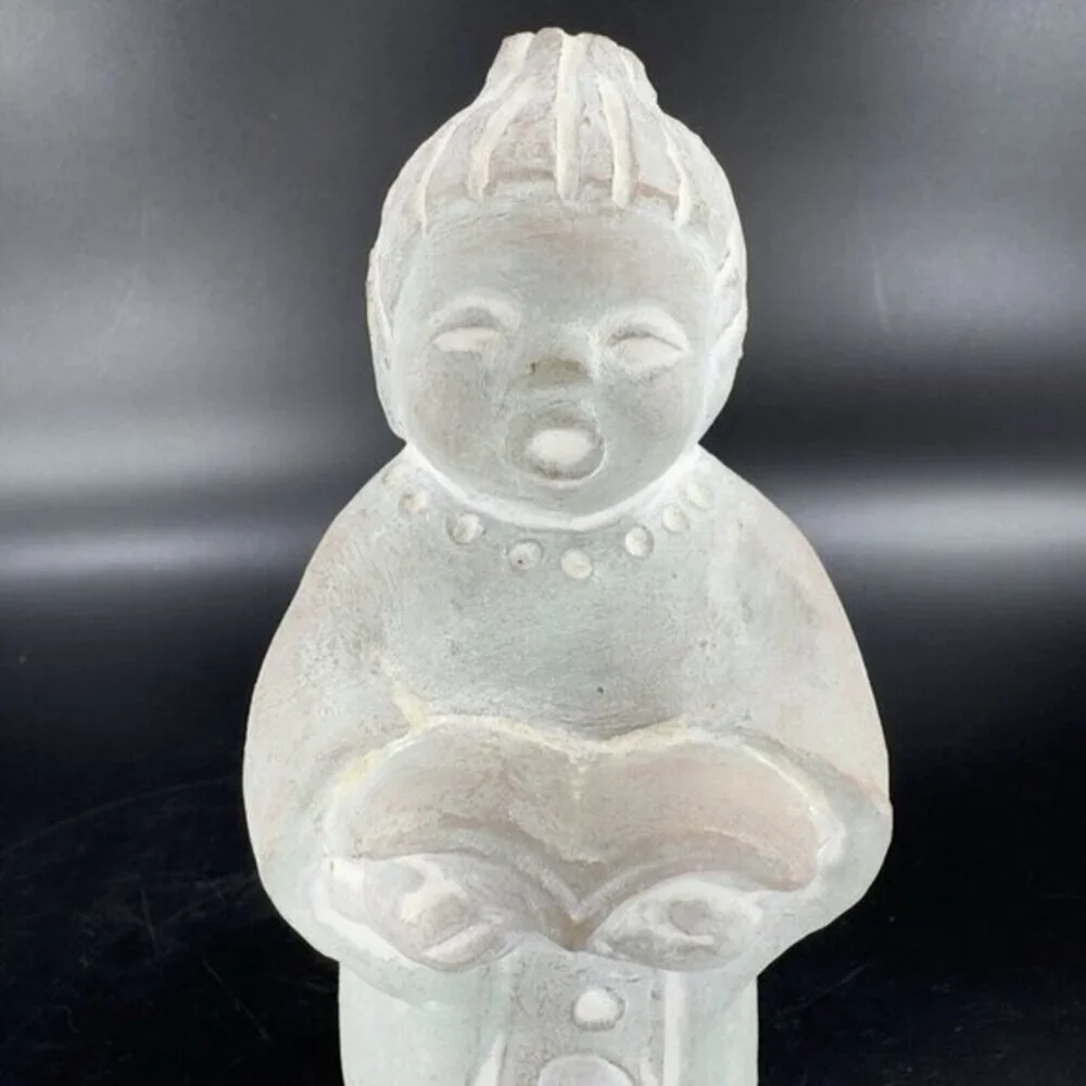 1987 Isabel Bloom Angel Sculpture Figurine Angel Reading A Book Signed USA‎ VTG